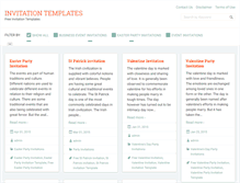 Tablet Screenshot of invitation-template.org